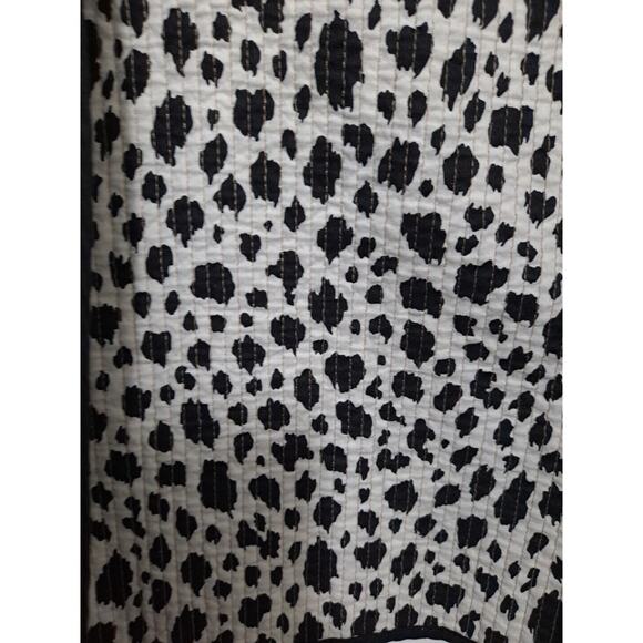 Alfred Dunner Women Sz 16 P Animal Print Lightweight Quilted Open Front Jacket - Picture 7 of 10